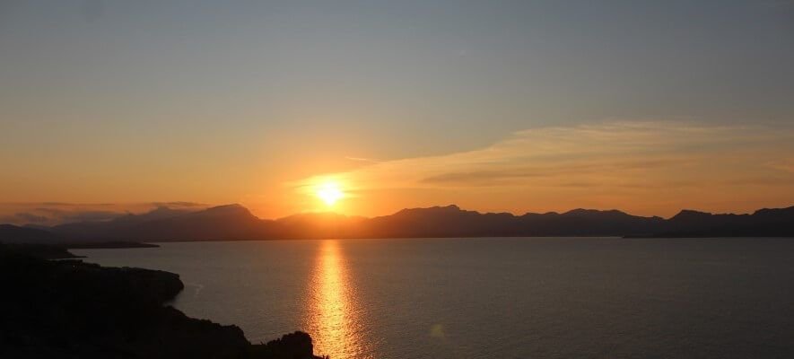 Sonnenuntergang in Pollensa Bucht