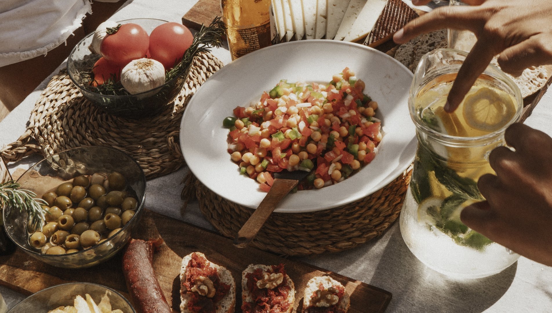 Blick aufs Boot von oben