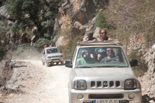Jeeps auf der Tour