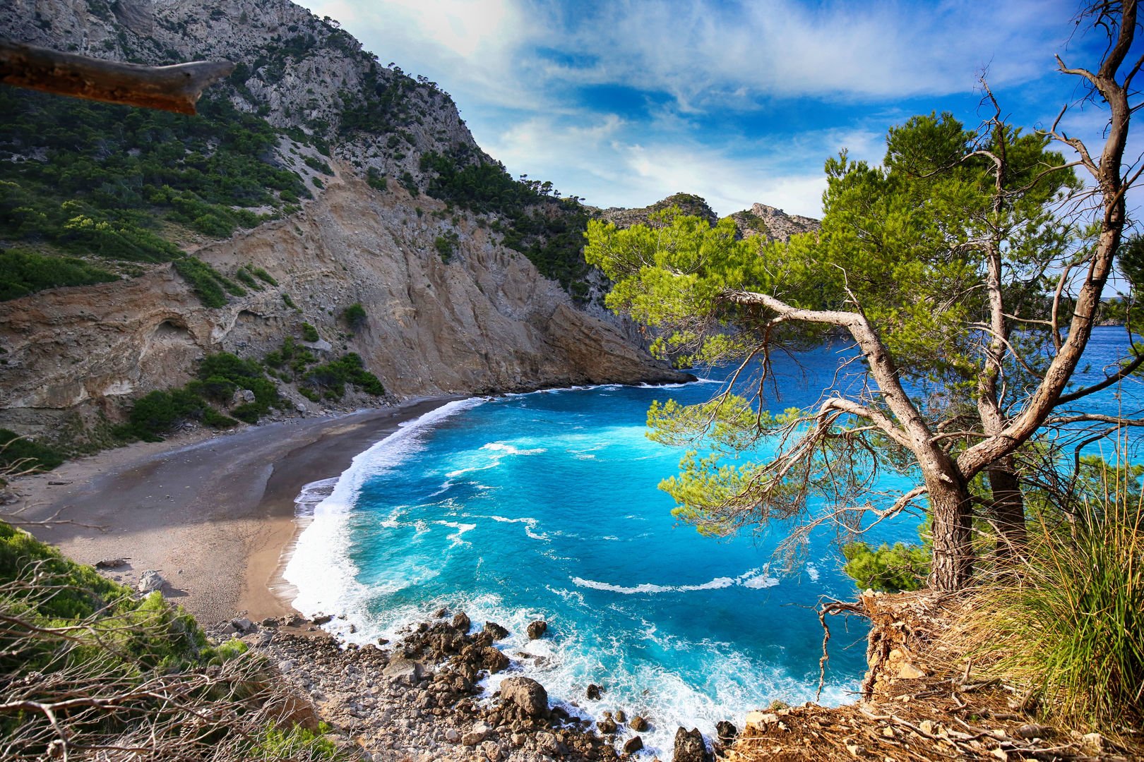 Ansicht nach Coll Baix Strand