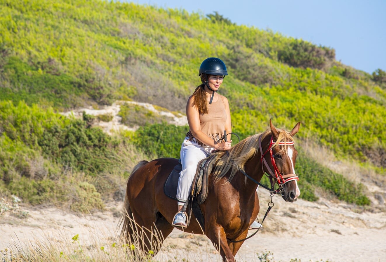 Reiten im Meer vor Mallorca