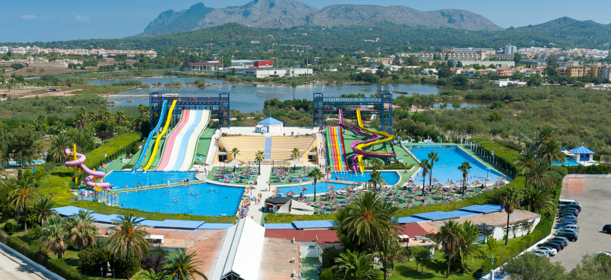 Park von oben mit Alcudia