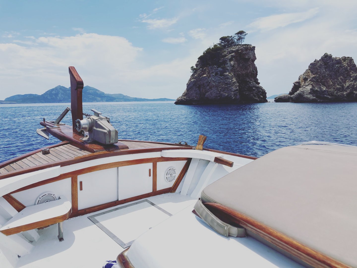 lanschaft während des Bootsausfluges