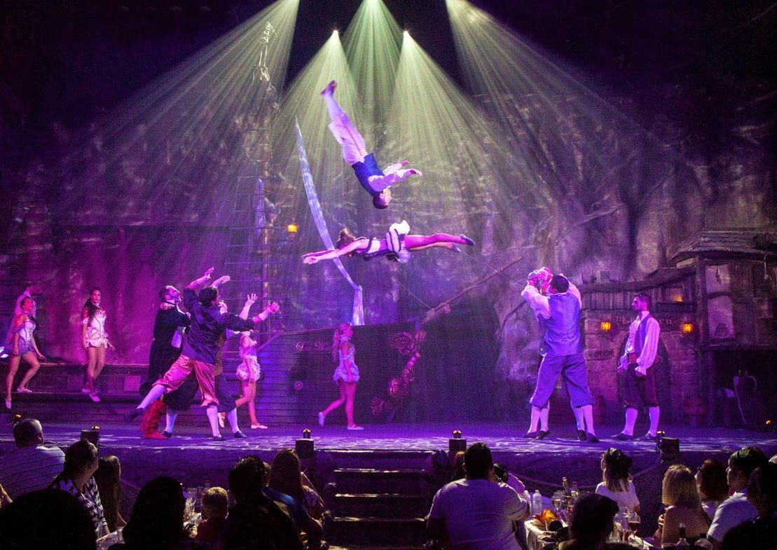 Akrobatische Elemente in der Show