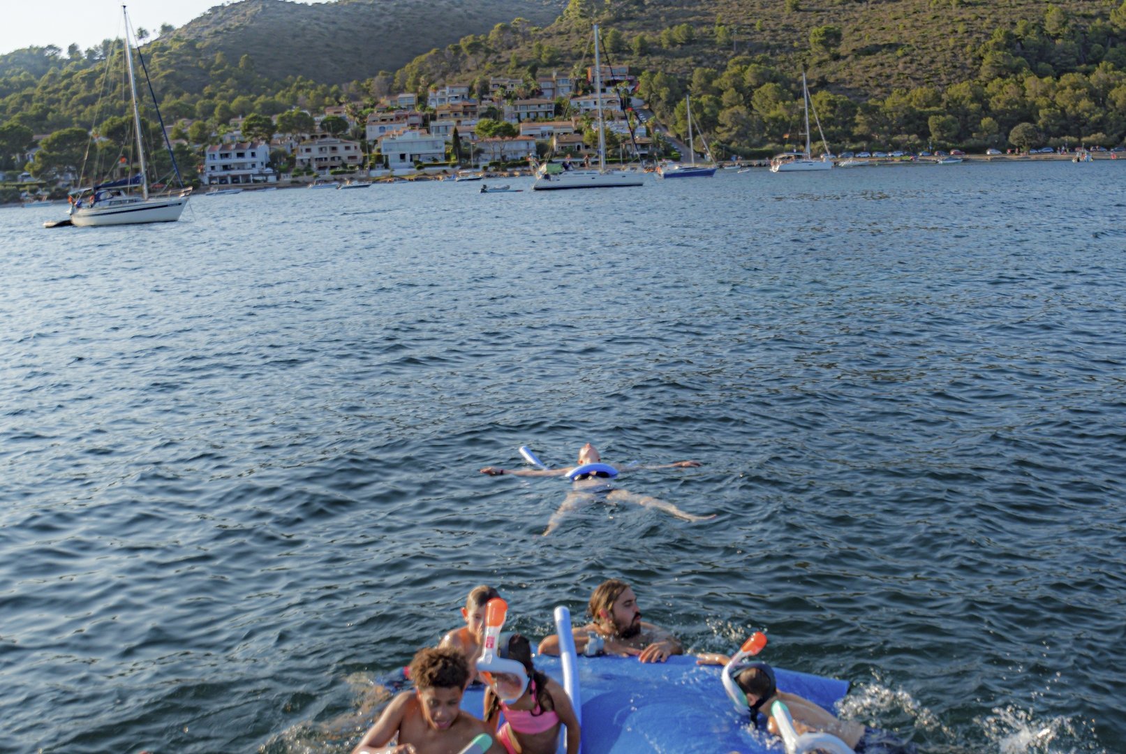 schnorcheln in einer Bucht