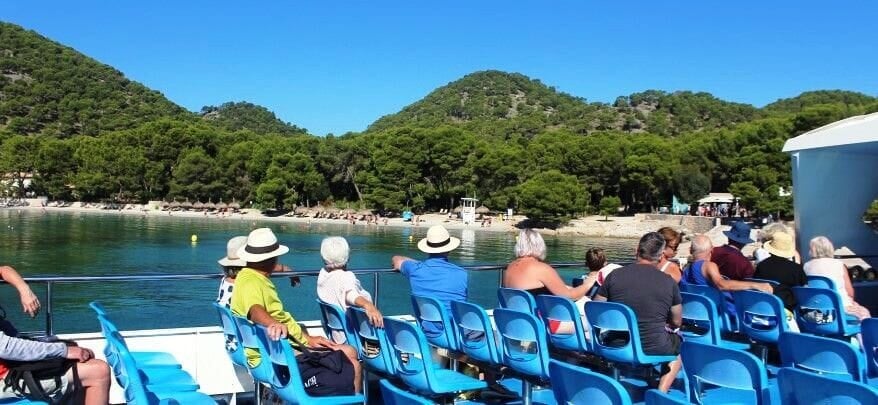 Great time during ferry from Puerto Pollensa to Formentor Beach
