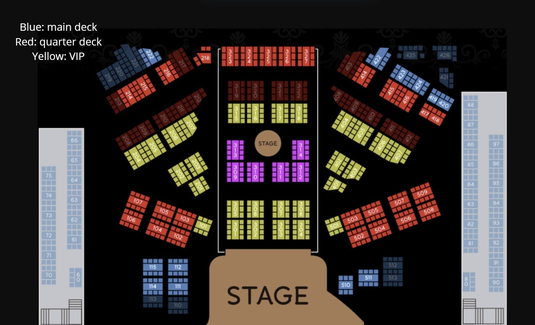 Show seating plan