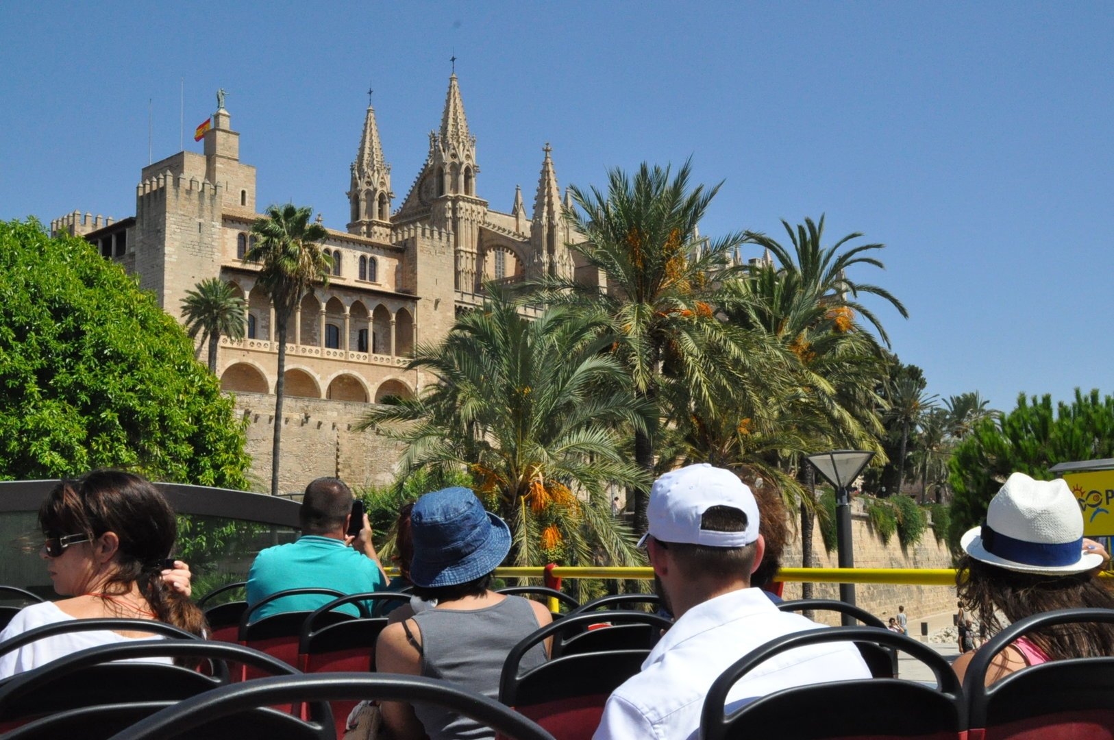 Route on the palma mallorca sightseeing bus